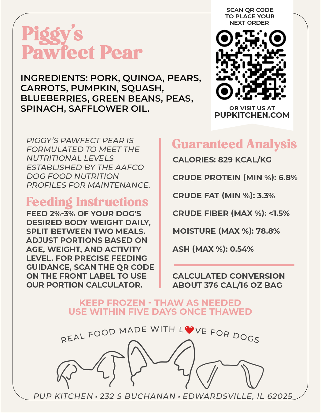 Piggy's Pawfect Pear