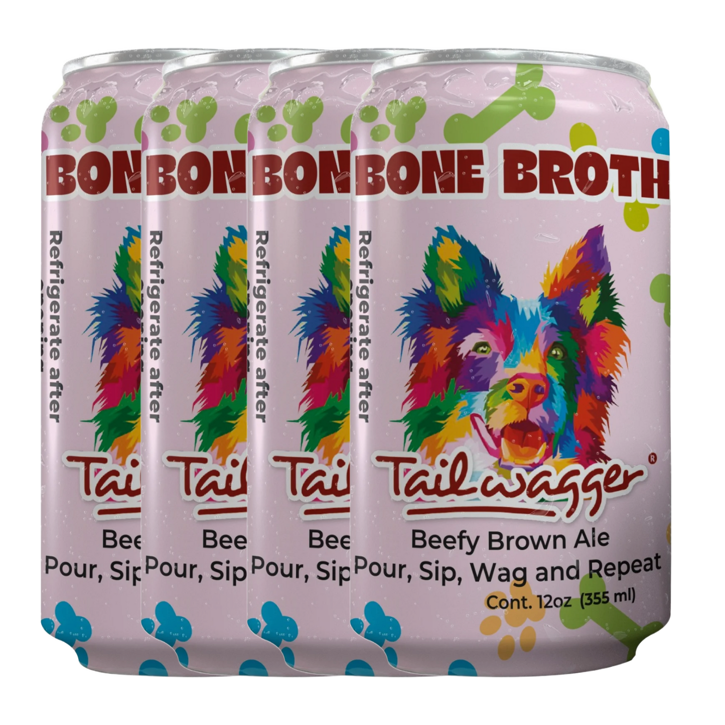 Tailwagger Dog Beer - Tailwagger Savory Beef Bone Broth