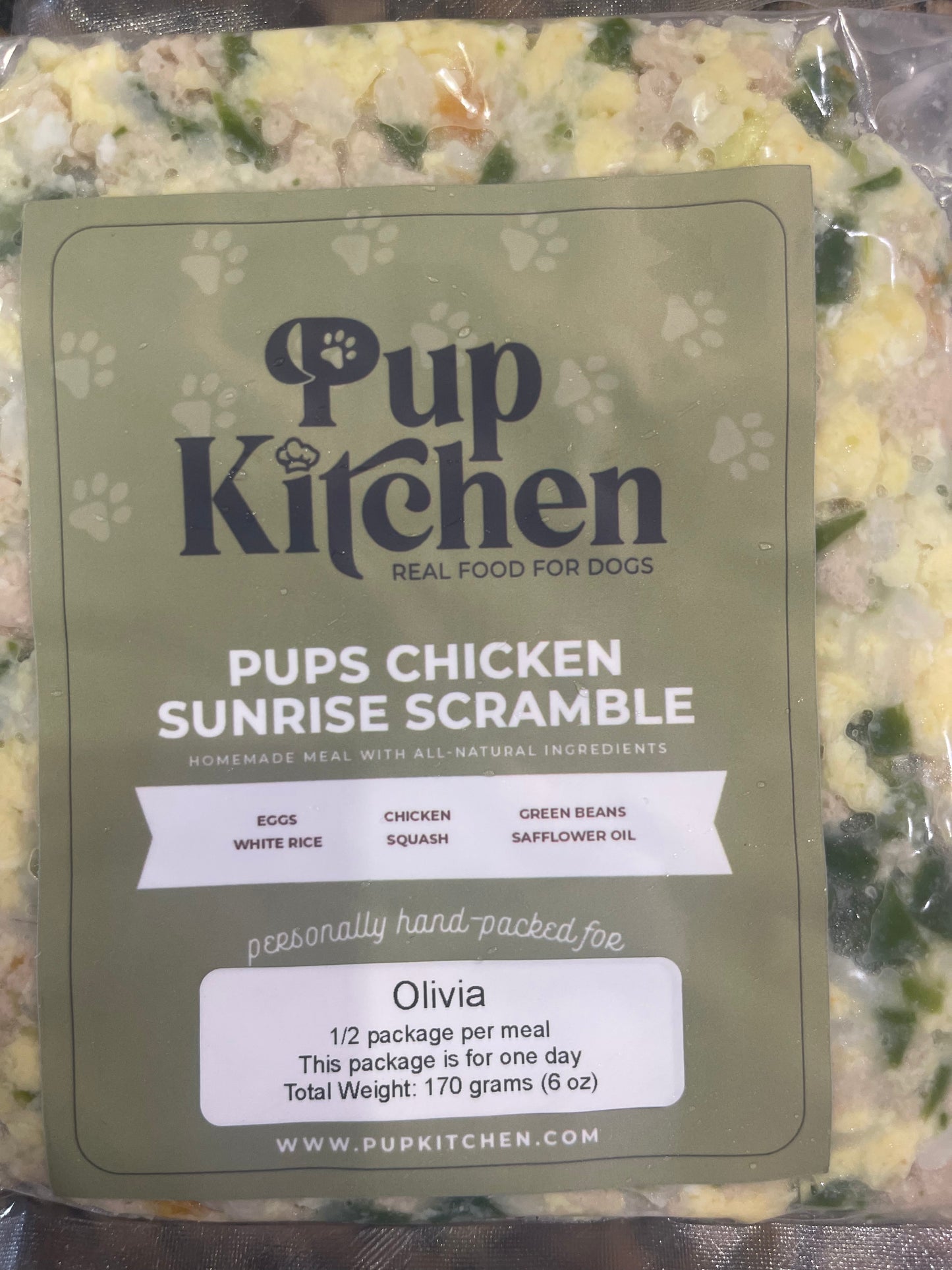 Pups Chicken Sunrise Scramble