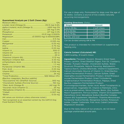 Chew + Heal - Essential 12-in-1 Multivitamin Soft Chews for Dogs
