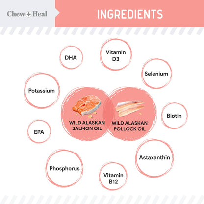 Chew + Heal - Chew + Heal Wild Alaskan Salmon Oil Formula