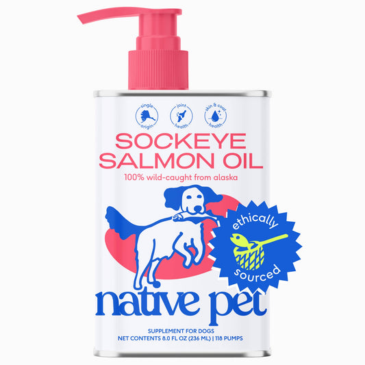 Native Pet - Wild-Caught Alaskan Sockeye Salmon Oil, Skin & Coat Health