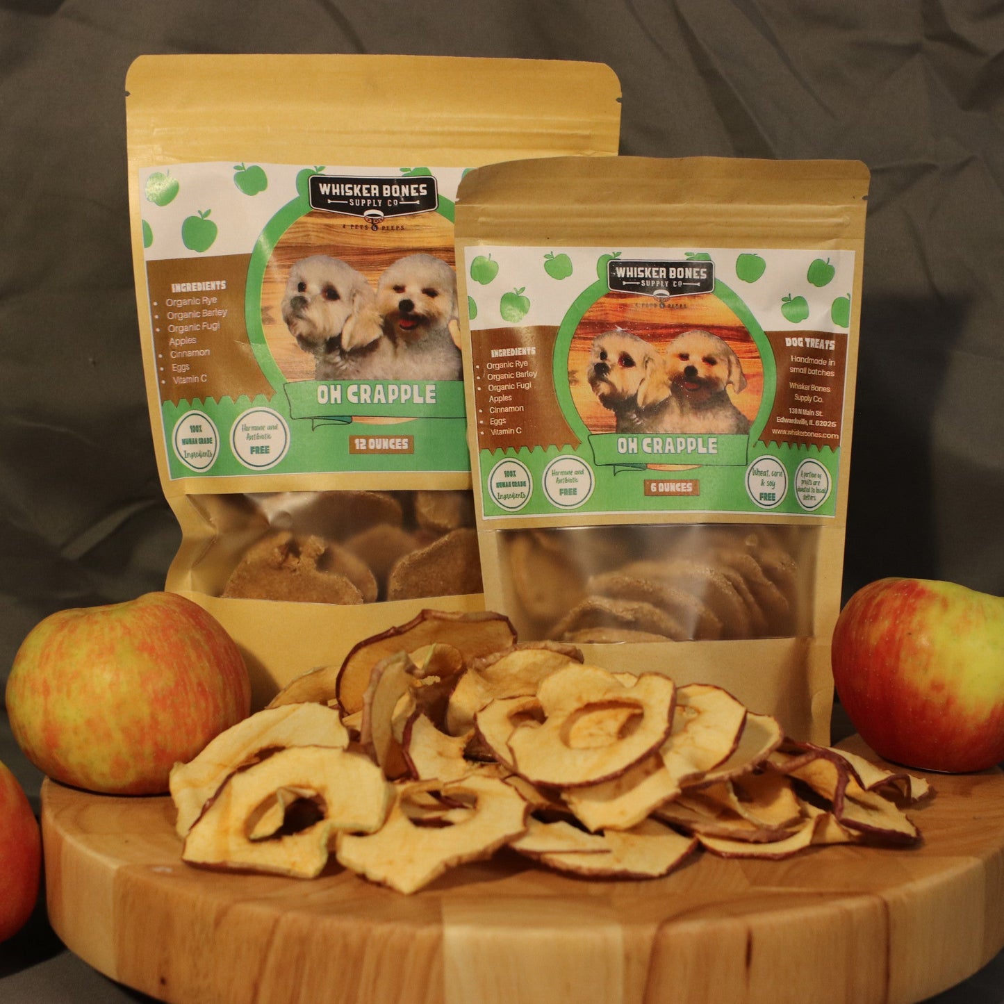 Oh Crapple Dog Treats - 6oz Bag