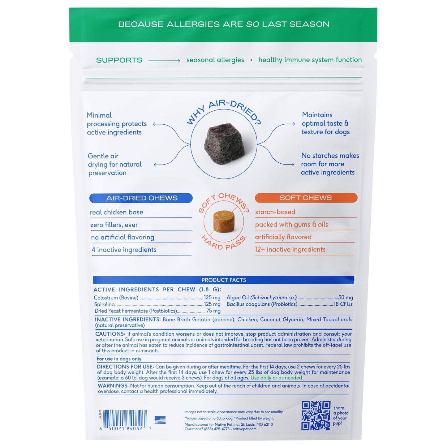 Allergy & Immune Chews, an Allergy & Itch Relief Supplement