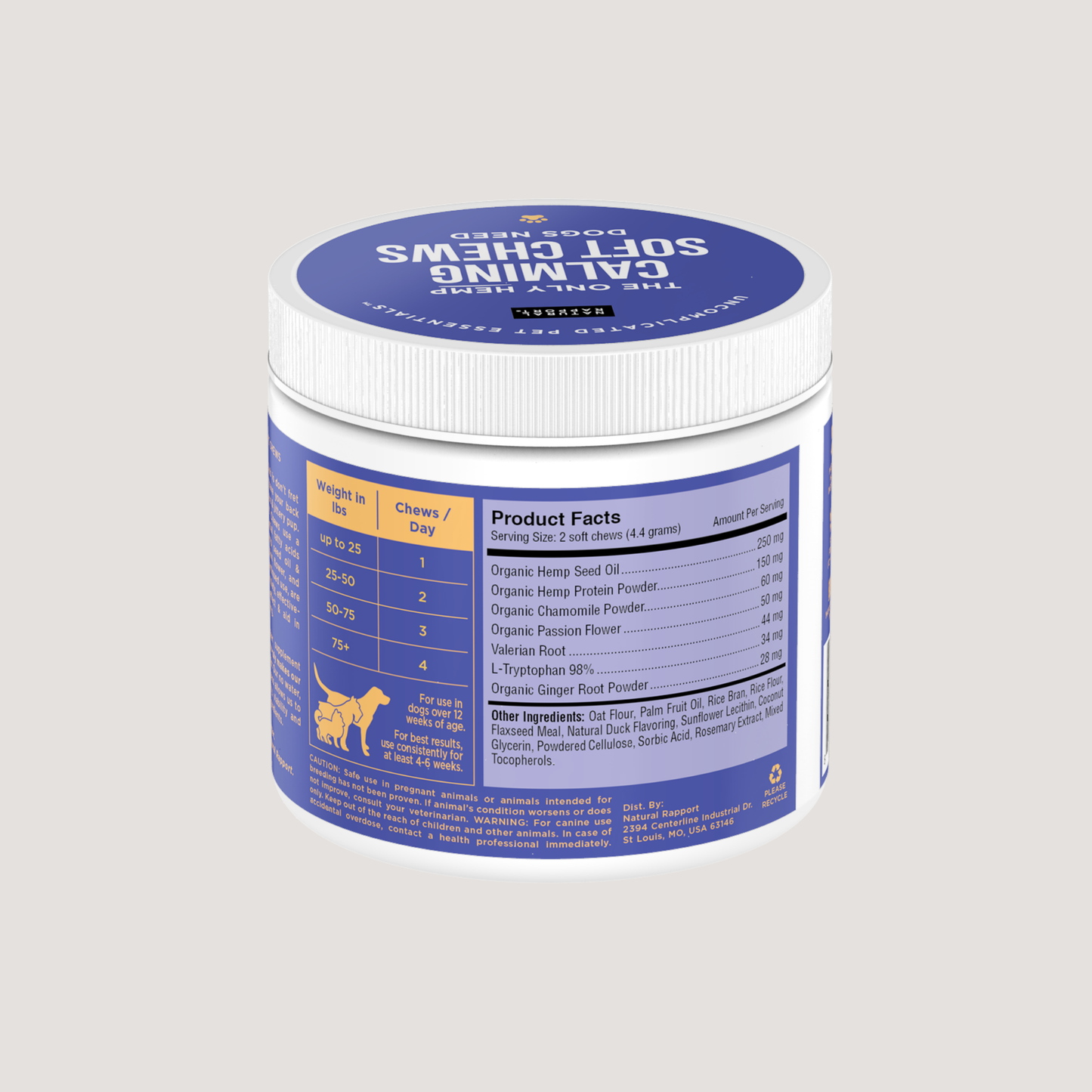 Natural Rapport - The Only Hemp Calming Soft Chews Dogs Need