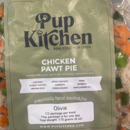 Chicken Pawt Pie Meal | Premium Dog Food | Pup Kitchen