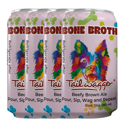 Tailwagger Dog Beer - Tailwagger Savory Beef Bone Broth