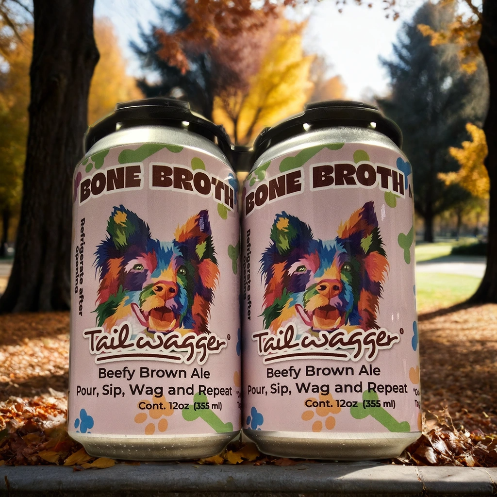 Tailwagger Dog Beer - Tailwagger Savory Beef Bone Broth
