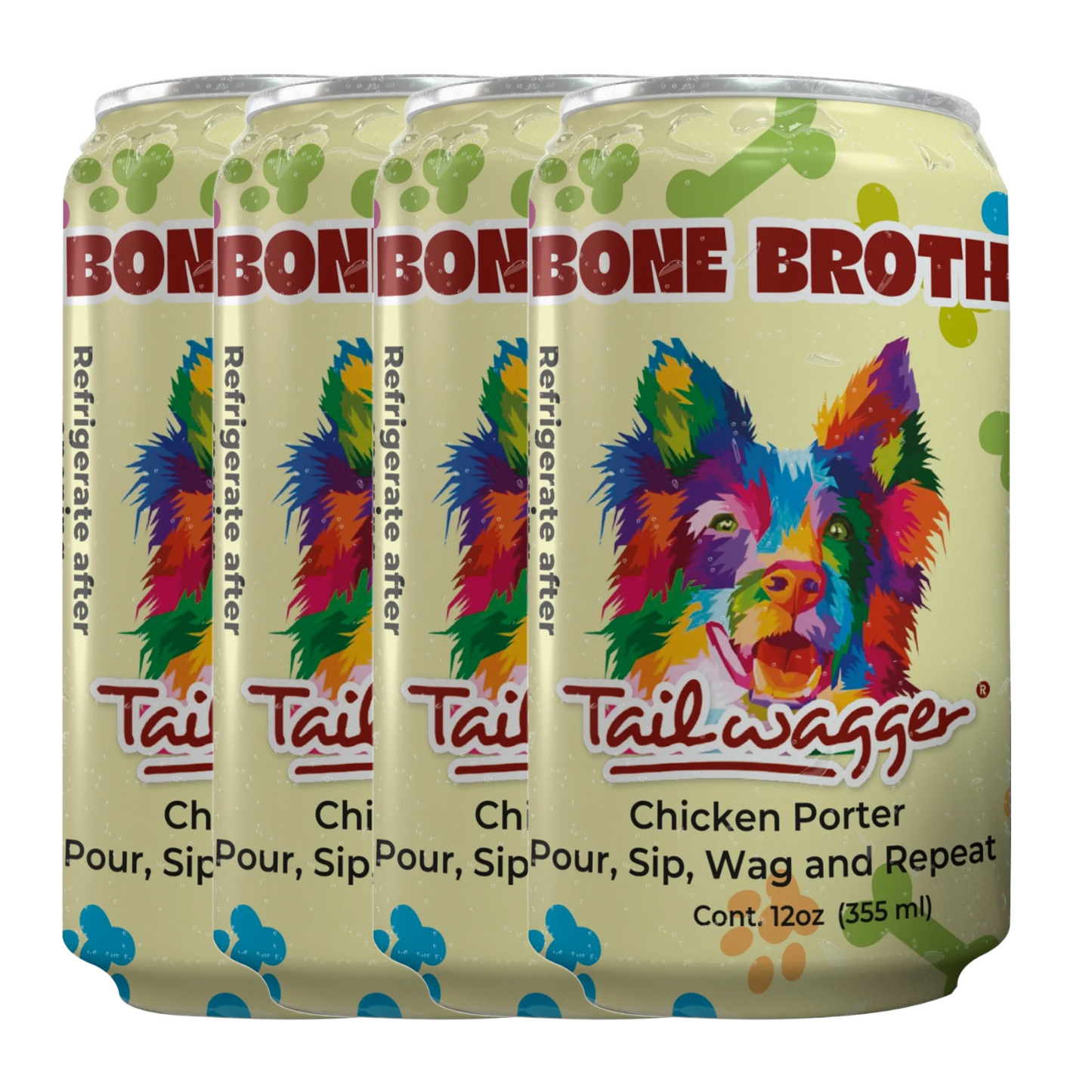 Tailwagger Dog Beer - Tailwagger Hearty Chicken Bone Broth