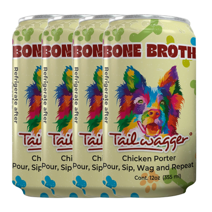 Tailwagger Dog Beer - Tailwagger Hearty Chicken Bone Broth