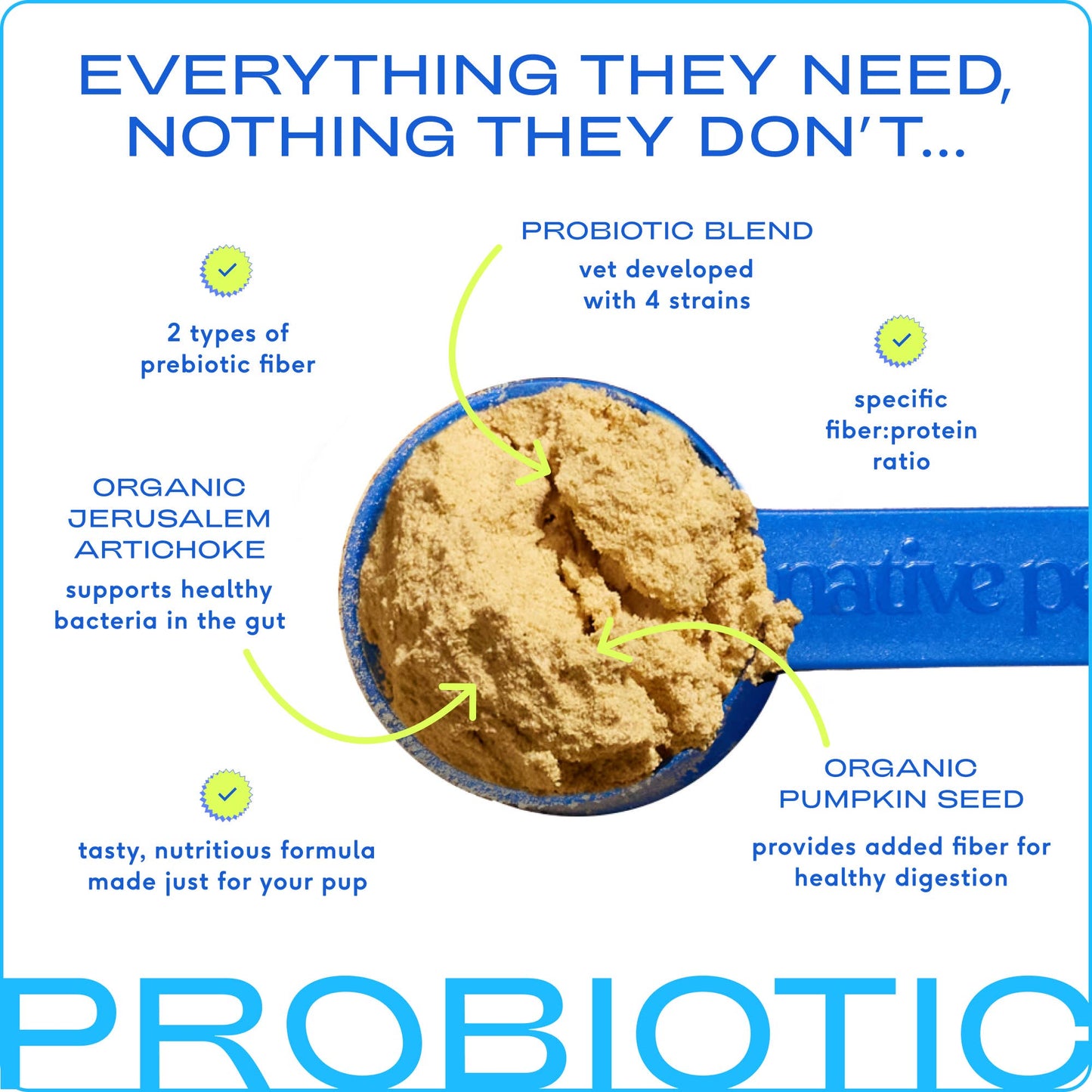 Native Pet - Probiotic & Prebiotic Powder Vet-Formulated Supplement