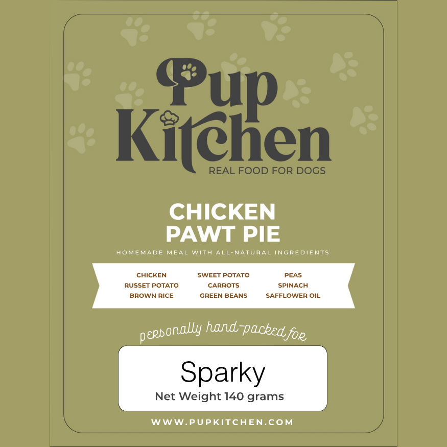 Chicken Pawt Pie Meal | Premium Dog Food | Pup Kitchen