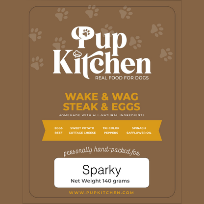 Wake & Wag Steak & Eggs Meal | Premium Dog Food | Pup Kitchen